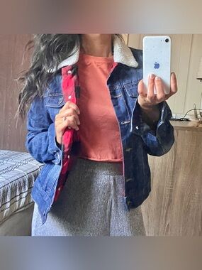 Ashley Vintage Charm flannel lined jean jacket
